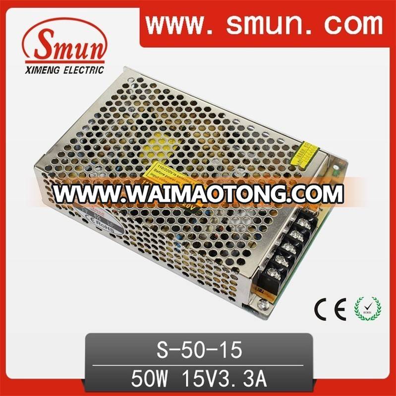 50W 15VDC 3A Switching Power Supply AC DC Stabilizer