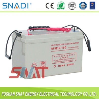 12V 100ah Deep Cycle Free Mainteance Solar Gel Battery for Solar Power System